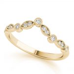 Chevron Wedding Ring, in Yellow Gold - 85198