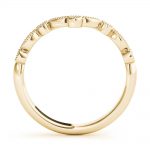 Chevron Wedding Ring, in Yellow Gold - 85198