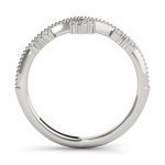 Chevron Wedding Ring, in Platinum - 85199