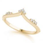 Chevron Wedding Ring, in Yellow Gold - 85199