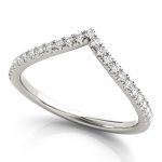 Chevron Wedding Ring, in Platinum - 85200