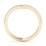 Chevron Wedding Ring, in Yellow Gold - 85200