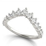 Chevron Wedding Ring, in Sterling Silver - 85201