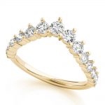 Chevron Wedding Ring, in Yellow Gold - 85201