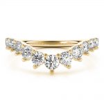 Chevron Wedding Ring, in Yellow Gold - 85201