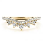 Chevron Wedding Ring, in Yellow Gold - 85202