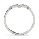 Diamond Wedding Ring, Marquise Shape, in Sterling Silver - 85221