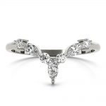 Diamond Wedding Ring, Marquise Shape, in Platinum - 85221