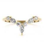 Diamond Wedding Ring, Marquise Shape, in Yellow Gold - 85221