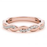 Braided Wedding Band, in Rose Gold - 51074