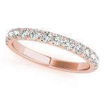 Diamond Wedding Ring, in Rose Gold - 85148