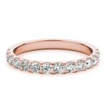 Diamond Wedding Ring, in Rose Gold - 85148