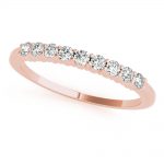 Diamond Wedding Ring, in Rose Gold - 85152