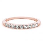 Diamond Wedding Ring, in Rose Gold - 85152