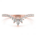 Fashion Wedding Ring, Marquise Shape, in Rose Gold - 85222