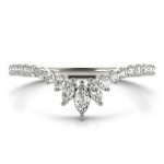 Fashion Wedding Ring, Marquise Shape, in Platinum - 85222