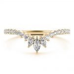 Fashion Wedding Ring, Marquise Shape, in Yellow Gold - 85222