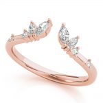 Fashion Wedding Ring, Marquise Shape, in Rose Gold - 85223