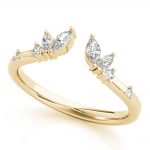 Fashion Wedding Ring, Marquise Shape, in Yellow Gold - 85223