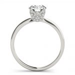 Solitaire Engagement Ring, Round Shape, in Platinum - 85183