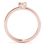 Solitaire Fashion Ring, Oval Shape, in Rose Gold - 85206