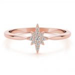 Diamond Fashion Ring, Round Shape, in Rose Gold - 85177