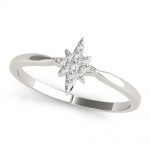 Diamond Fashion Ring, Round Shape, in White Gold - 85177