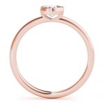 Solitaire Fashion Ring, Round Shape, in Rose Gold - 85203