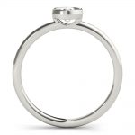 Solitaire Fashion Ring, Round Shape, in Platinum - 85203