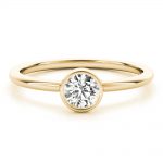 Solitaire Fashion Ring, Round Shape, in Yellow Gold - 85203