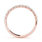 Diamond Wedding Ring, in Rose Gold - 51155