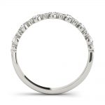 Diamond Wedding Ring, in White Gold - 51155