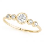 Multirow Stackable Fashion Ring, Round Shape, in Yellow Gold - 85211