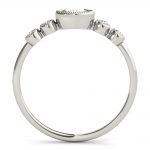 Multirow Stackable Fashion Ring, Oval Shape, in White Gold - 85213