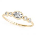 Multirow Stackable Fashion Ring, Oval Shape, in Yellow Gold - 85213