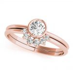 Diamond Fashion Ring, Round Shape, in Rose Gold - 85214