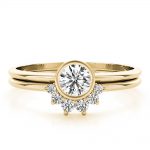 Diamond Fashion Ring, Round Shape, in Yellow Gold - 85214