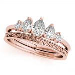 Diamond Fashion Ring, Pear Shape, in Rose Gold - 85215