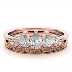 Diamond Fashion Ring, Pear Shape, in Rose Gold - 85215