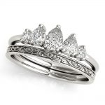 Diamond Fashion Ring, Pear Shape, in White Gold - 85215