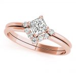 Diamond Fashion Ring, Square Shape, in Rose Gold - 85217