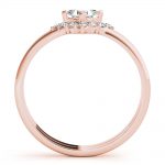 Diamond Fashion Ring, Square Shape, in Rose Gold - 85217