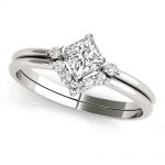 Diamond Fashion Ring, Square Shape, in White Gold - 85217