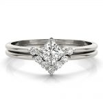 Diamond Fashion Ring, Square Shape, in Platinum - 85217