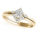 Diamond Fashion Ring, Square Shape, in Yellow Gold - 85217