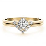 Diamond Fashion Ring, Square Shape, in Yellow Gold - 85217