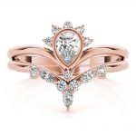 Diamond Fashion Ring, Pear Shape, in Rose Gold - 85218