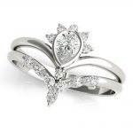 Diamond Fashion Ring, Pear Shape, in White Gold - 85218