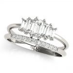 Diamond Fashion Ring, Baguette Shape, in Platinum - 85219