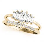 Diamond Fashion Ring, Baguette Shape, in Yellow Gold - 85219